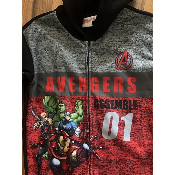 Marvel Avengers Assemble Hoodie Sweatshirt Youth XL (14-16) Hulk Iron Man New - Picture 4 of 10